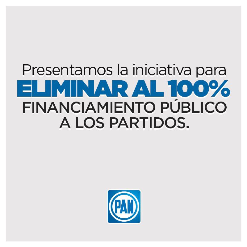 AccionNacional's tweet photo. En el Frente Ciudadano por México proponemos eliminar al 100% el financiamiento público a los partidos.
https://t.co/gQjI2oMAZC https://t.co/jgW9PAVsdX