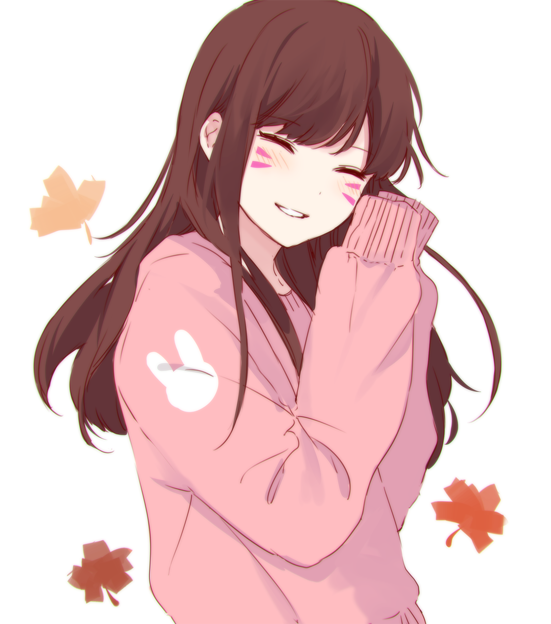 Anime girl with pink sweater new arrivals