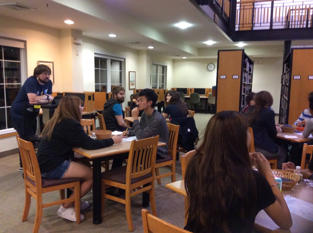 CALib_Hovasse's tweet photo. Trivia Night at #AcademyLibrary @CheshireAcademy Thank you Mr. Porter for being the MC!  #Congratulations to all the winners. https://t.co/kEIKeUTuF9