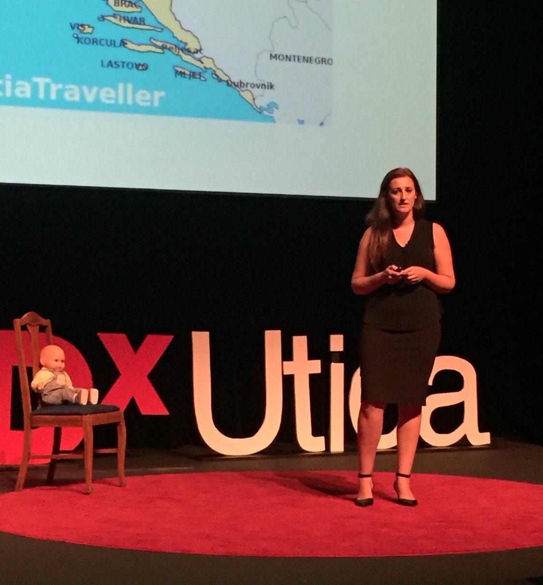 Speaker Dina Radeljas shares her story as a young refugee from Bosnia #TEDxUtica