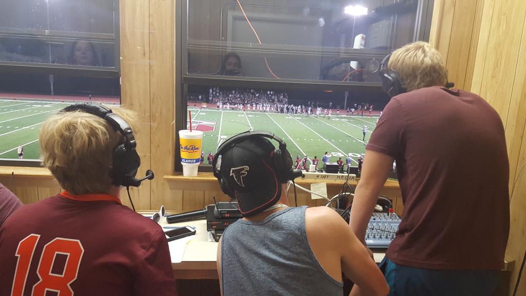 KFTN927's tweet photo. Jake, Jack, and Ben giving us all the details on our homecoming game against Pattonville! https://t.co/4236ADxqTc