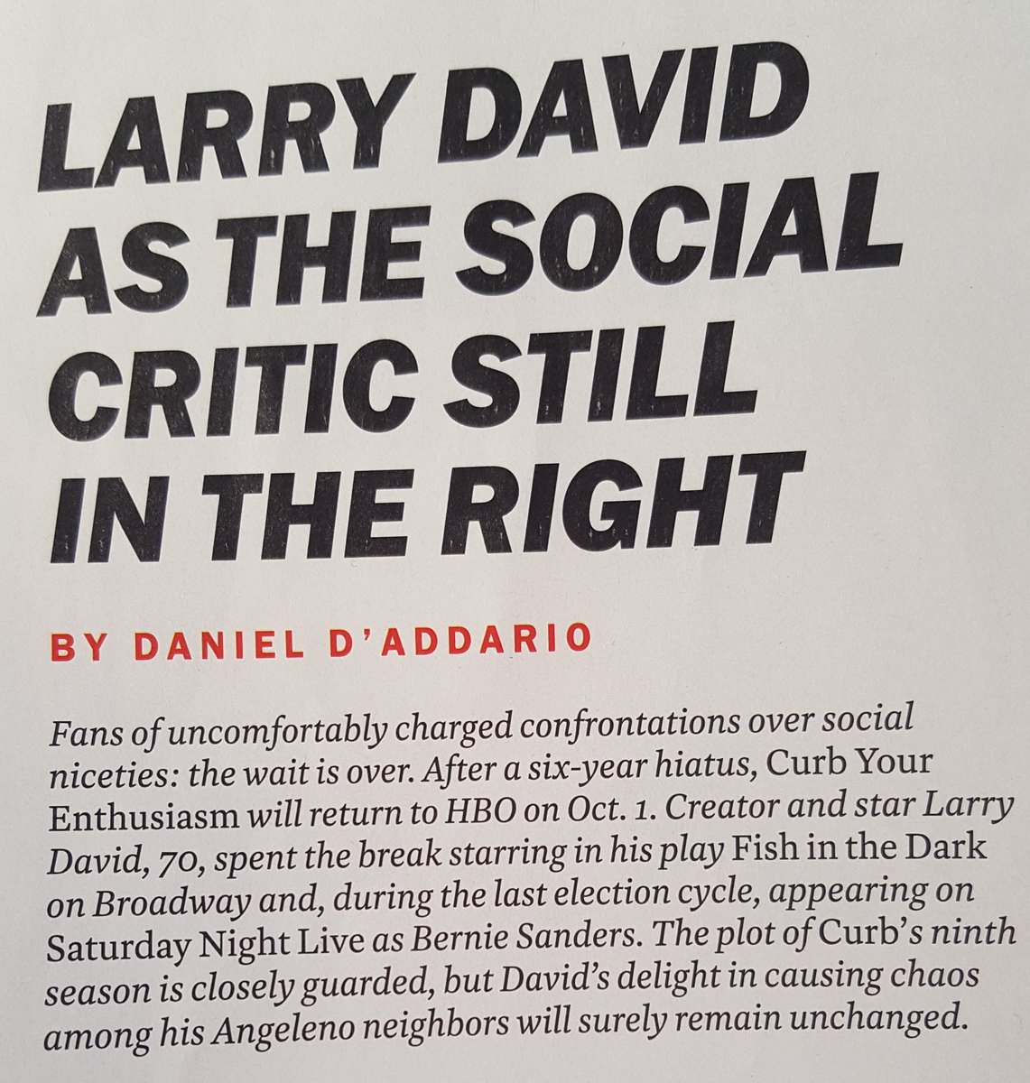 VickyFabbri's tweet photo. I did not know this. But I'll curb my enthusiasm until October. #larrysback #ohyeah https://t.co/lJ9bIBEFvR