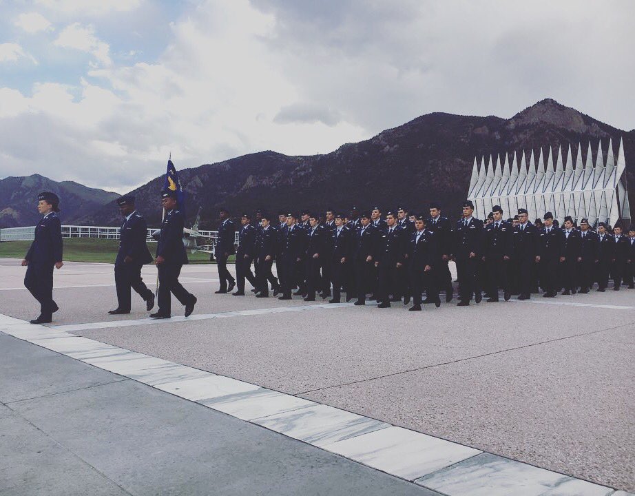 The Preppies at the homecoming ceremony @AF_Academy to honor fallen USAFA grads. Here's a toast. #yourusafaprep #airforce #usafa2022