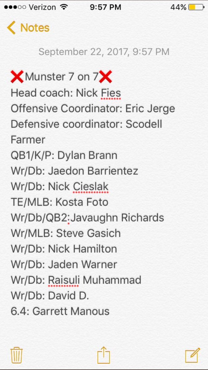 PFAINDIANA's tweet photo. Official roster of the Munster Mustangs class of 2019🏈 https://t.co/UK5mFyEhow