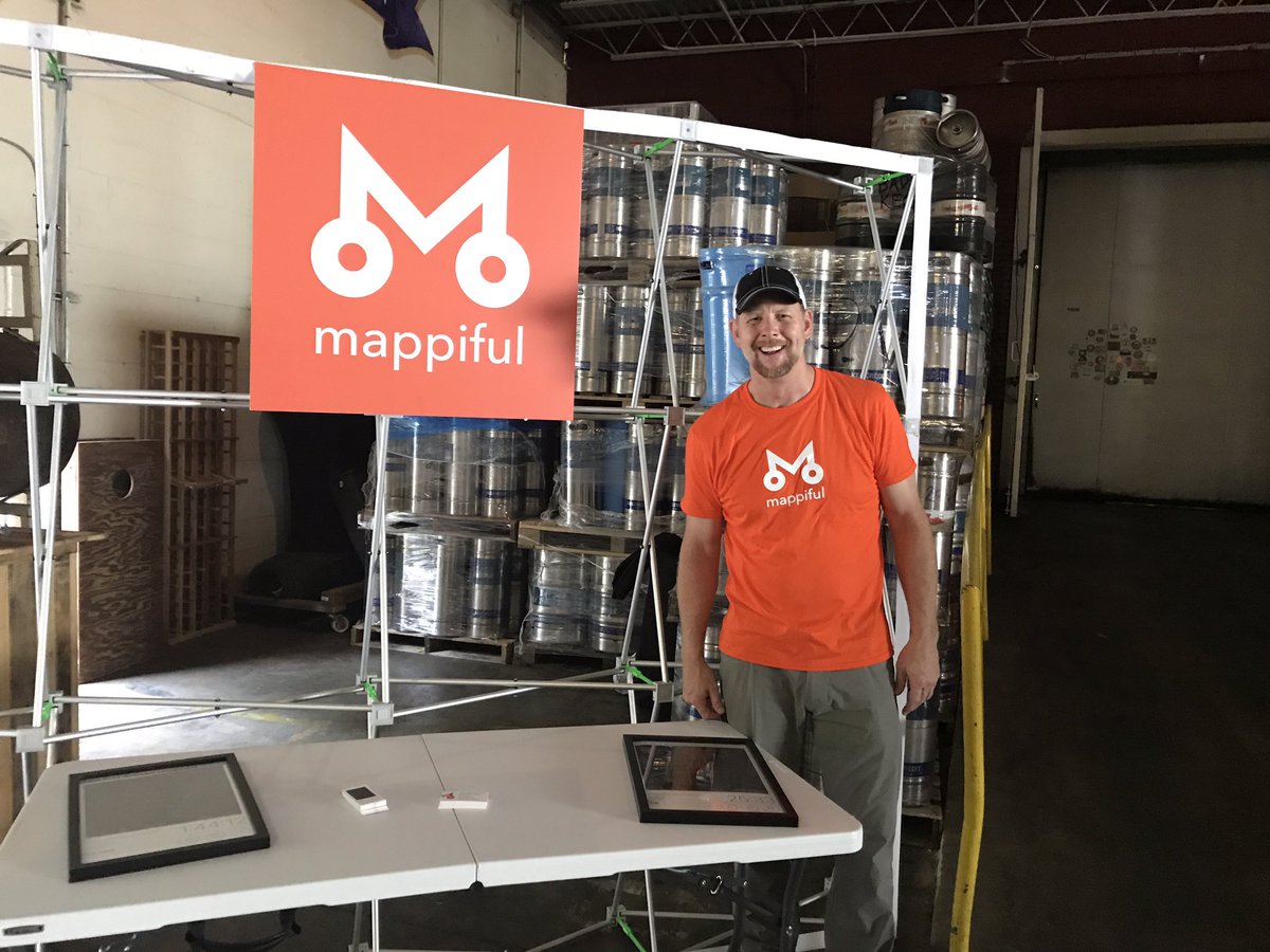 MyRaceRecord's tweet photo. So far so good!  We launched today at Asheville Race Experience #ARX Big day tomorrow - we're making maps for 13.1 and 5k @HiWireBrewing https://t.co/ZkphbujZR3