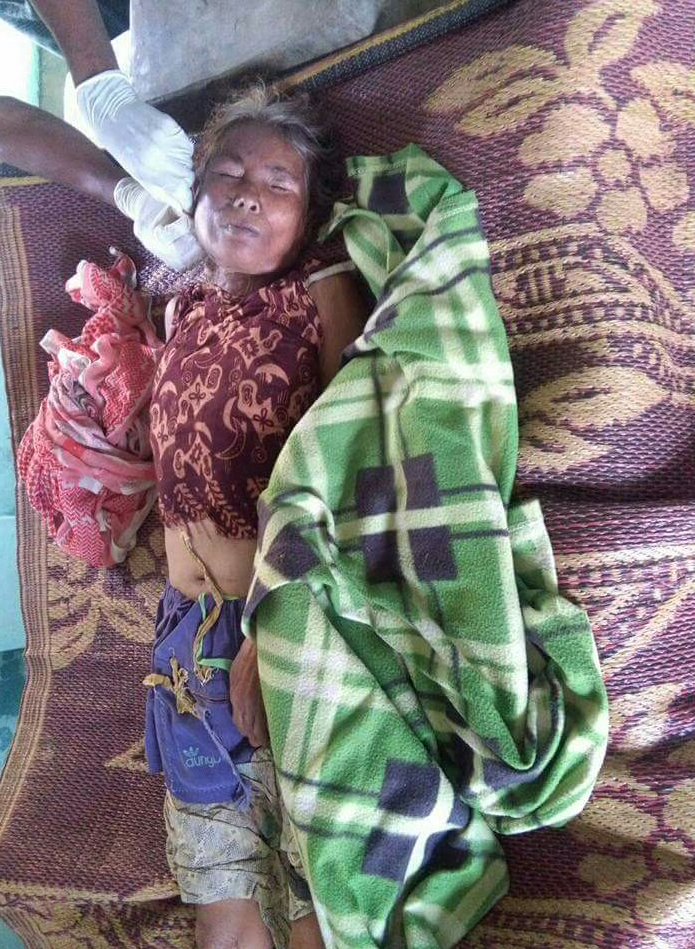 An Arakan woman from #Buthidaung killed by the barbarians #Bengalis Muslum extremists (the fake name: #Rohingyas) #Arakan #Myanmar. 21-9-17