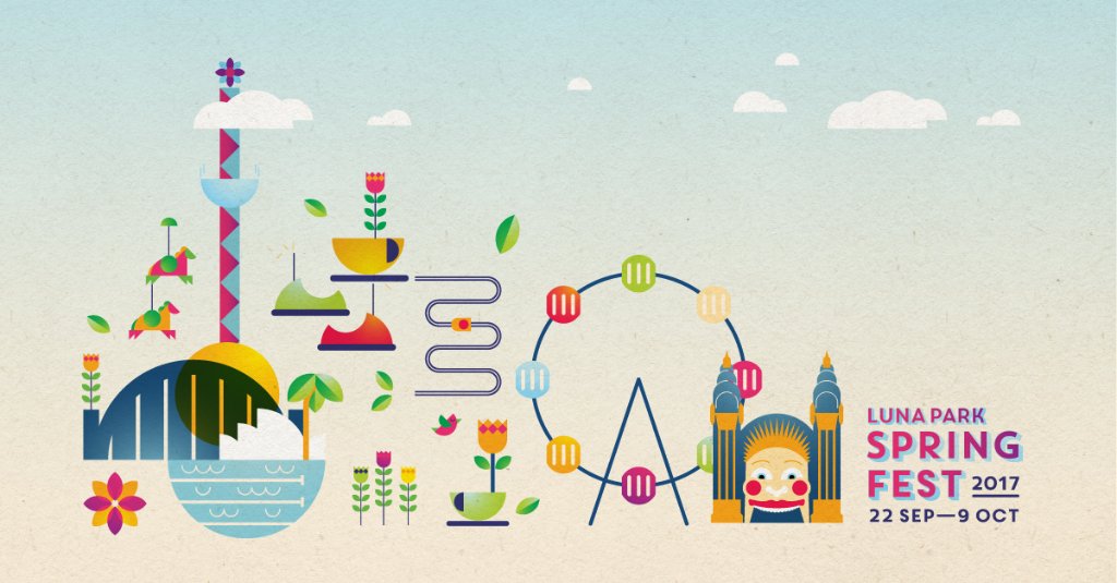 lunaparksydney's tweet photo. Spring is in the air and we have FOUR NEW RIDES for the September school holidays! 😀 #Springfest17 https://t.co/EnIX6IXR5Y
