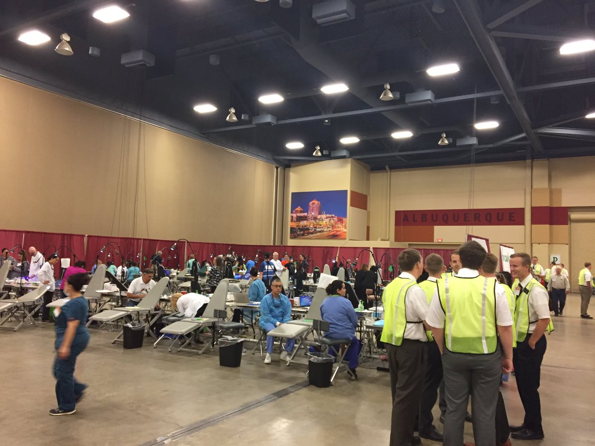 BernCoMaggie's tweet photo. #NMMOM2017 Mission of Mercy - Free dental care available again tomorrow thanks to docs &amp; 100s of volunteers https://t.co/nNAGQPyeru