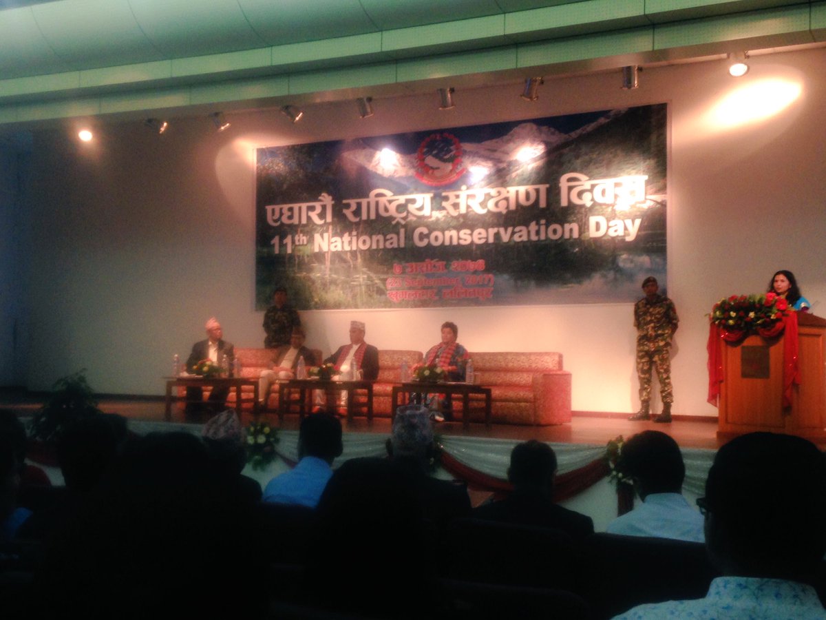 DFRS_Nepal's tweet photo. #Happeningnow. 11th National conservation Day. We sadly miss those conservationists who tragically died in #Ghunsa, #Taplejung accident!! 🌺🌺 https://t.co/yDdApo3X5Y