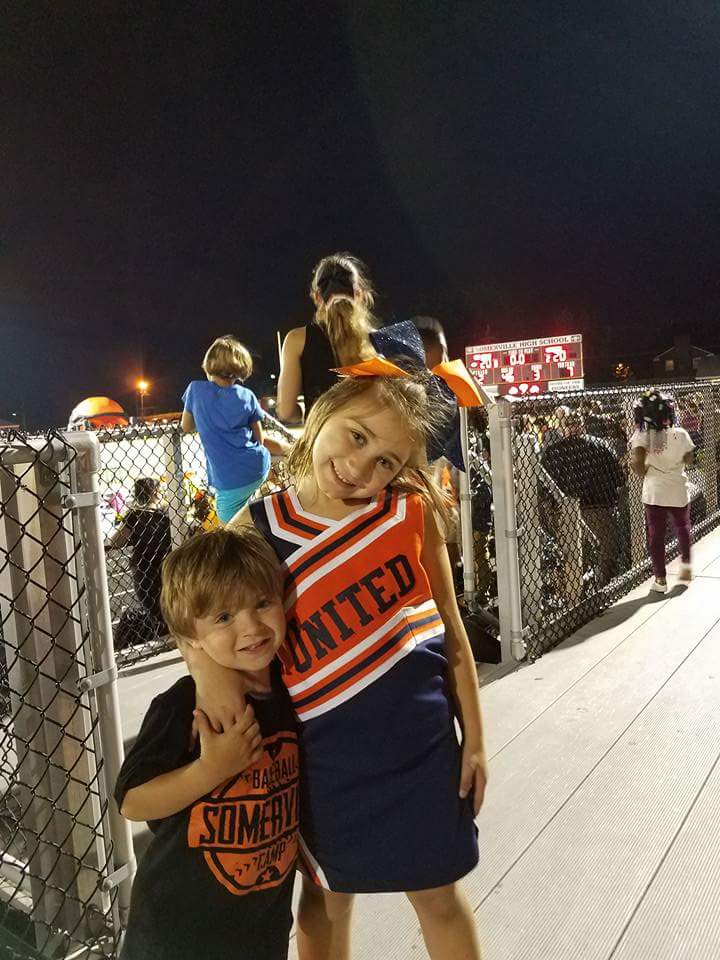 Future pioneers supporting <a href="/VilleFootball/">Somerville Football</a>. @villecheer2017