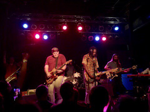 NSCCongregation's tweet photo. #lightninmalcolm tearing it up w @blackjoelewis on "stop breaking down" @Woolysdm @ChrisRstrib @solace https://t.co/Z21fZ4hrlH