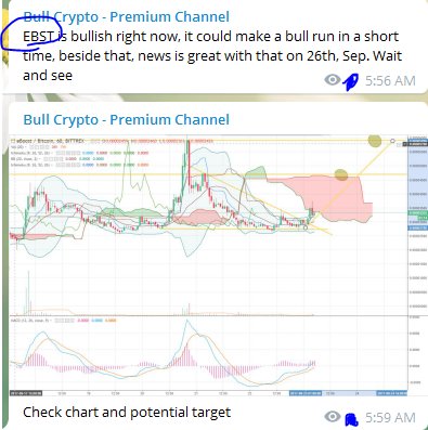 KingBull14's tweet photo. Congrats my premium members get 30% profit within 5 hours. 
$EBST $GBG $Pay $PTOY $TKS $KORE $ZEC 
If you wanna join, only 0.02btc a month. https://t.co/yLfsvR0BA9