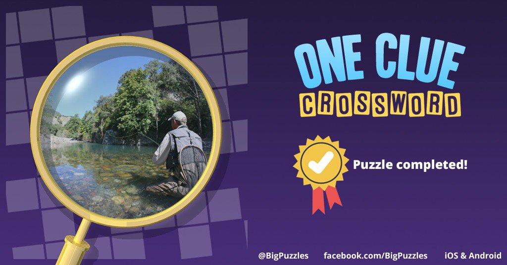 I completed a puzzle in One Clue Crossword. Play now for free!
onecluecrossword.com #OneClueCrossword
