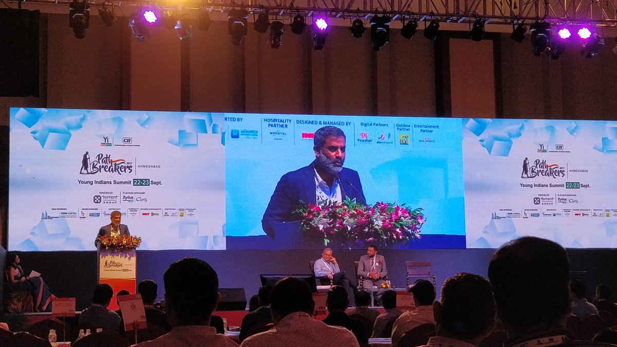 #arjunhanda #clarislifesciences strong business model, capital needed for business to grow. #iamapathabreaker <a href="/YiTweets/">Young Indians (Yi)</a> #summit