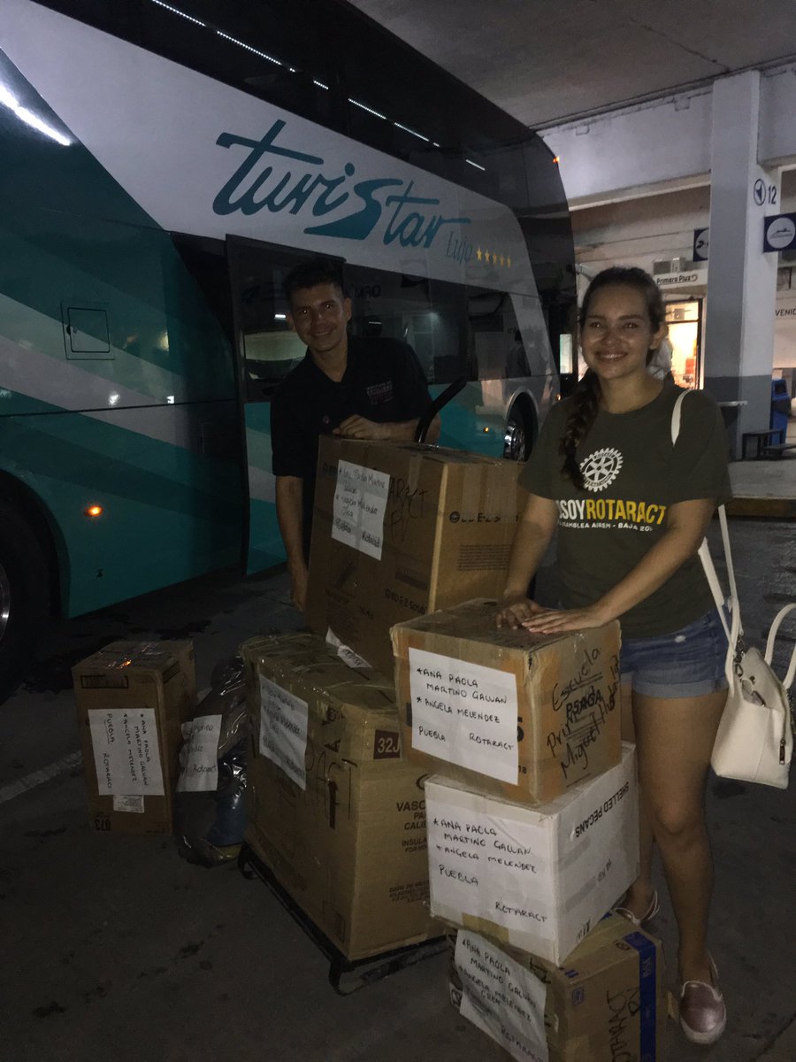 Gracias #FletesDelOriente y <a href="/ETNTURISTAR/">ETN Turistar Lujo</a> sin su apoyo no hubiera sido posible esto. #gracias #Rotaract #PuertoVallarta