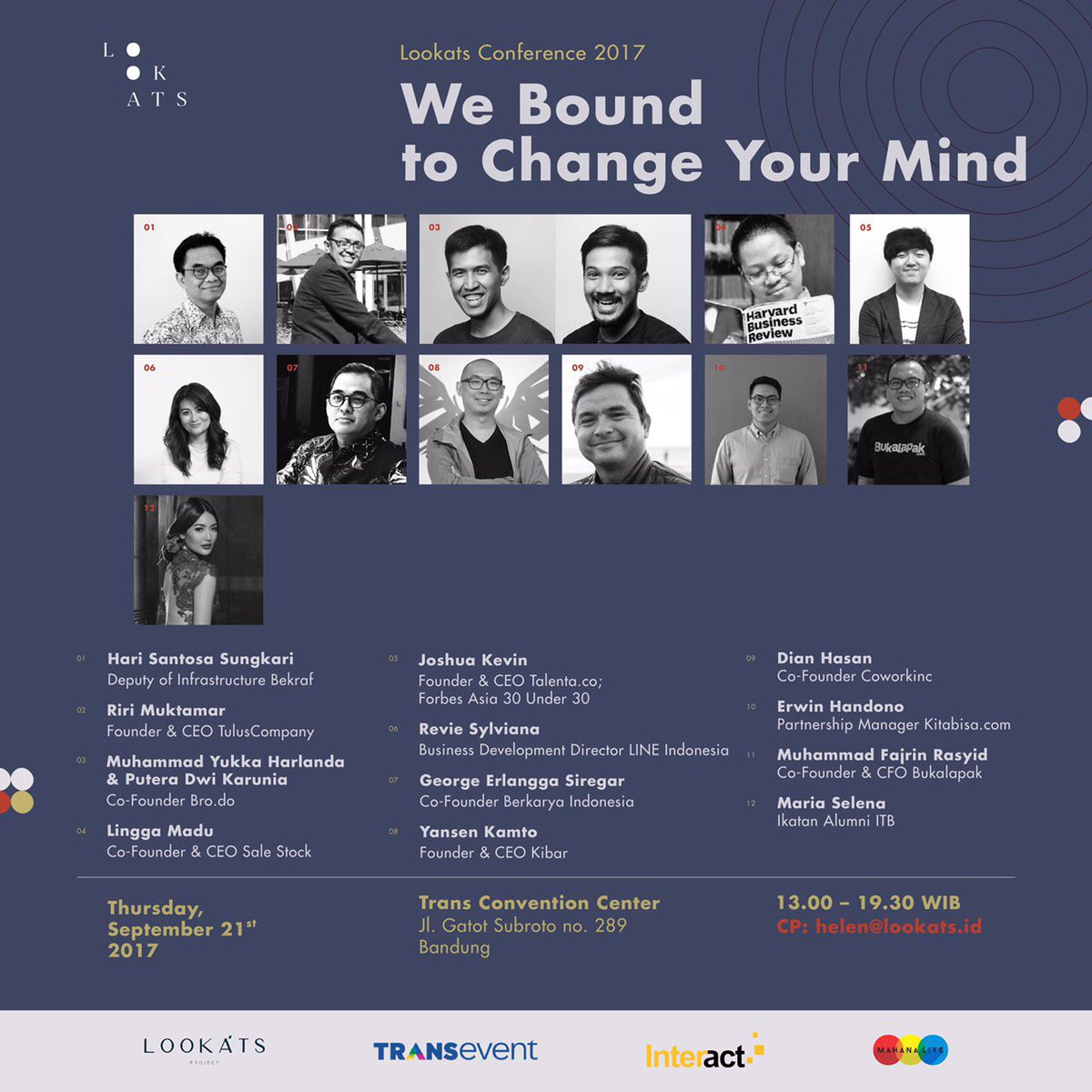 OZRadioJakarta's tweet photo. This year, #LOOKATS2017 provides a one stop solution for creative business owner to settle, scale up, and create a sustainable business! https://t.co/uvyyOhjsU6