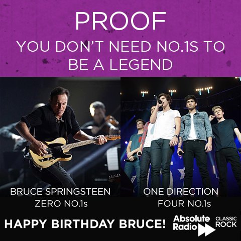 Happy Birthday to The Boss! What\s your favourite Bruce Springsteen track? 