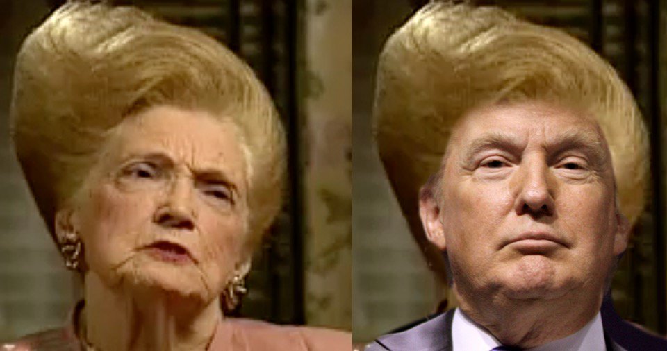 John W Dean Twitterissa Donald Trump S Mother Strongly Suggests His Hair Styling T Co Bfjidcqall