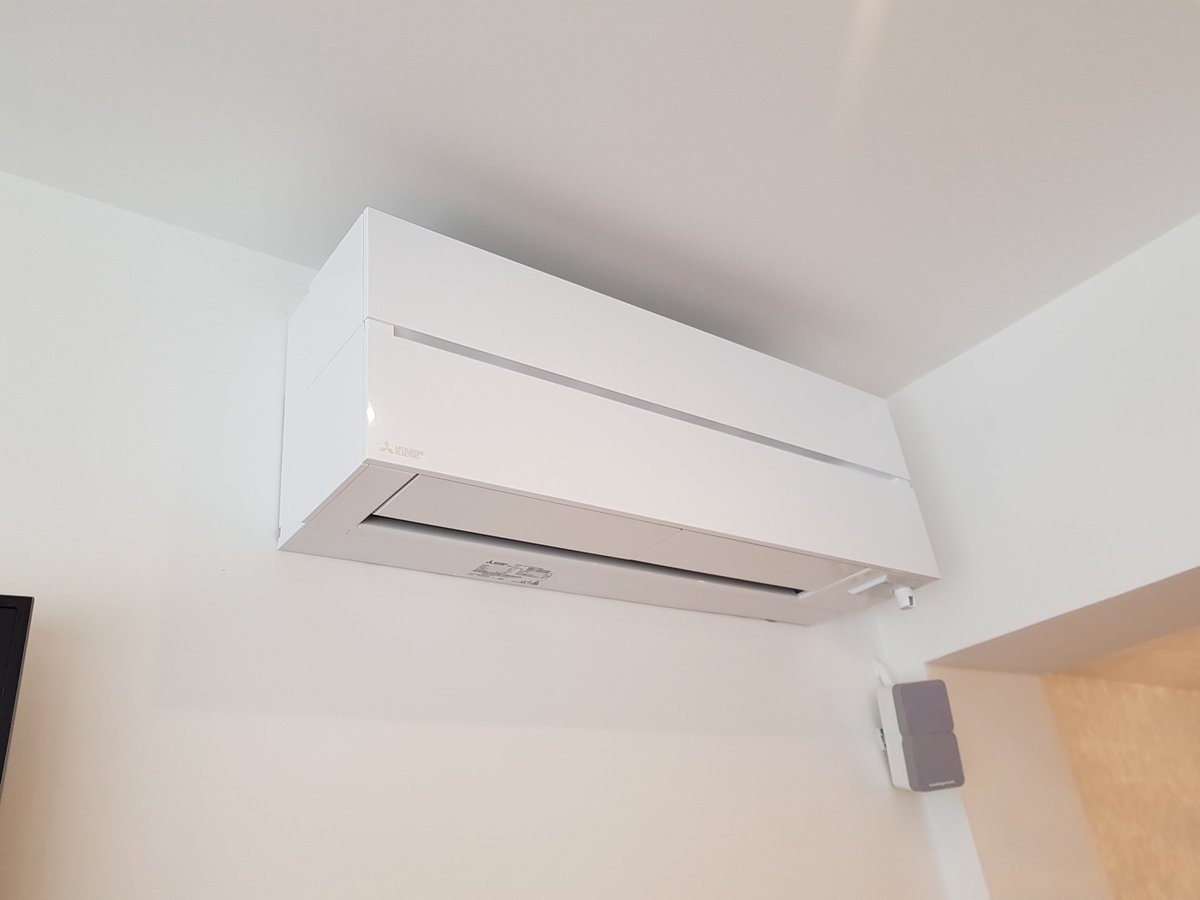 SpaAirCon's tweet image. Domestic install done #mitsubishielectricairconditioning #airconditioning #aircon #energyefficient #heating #R32