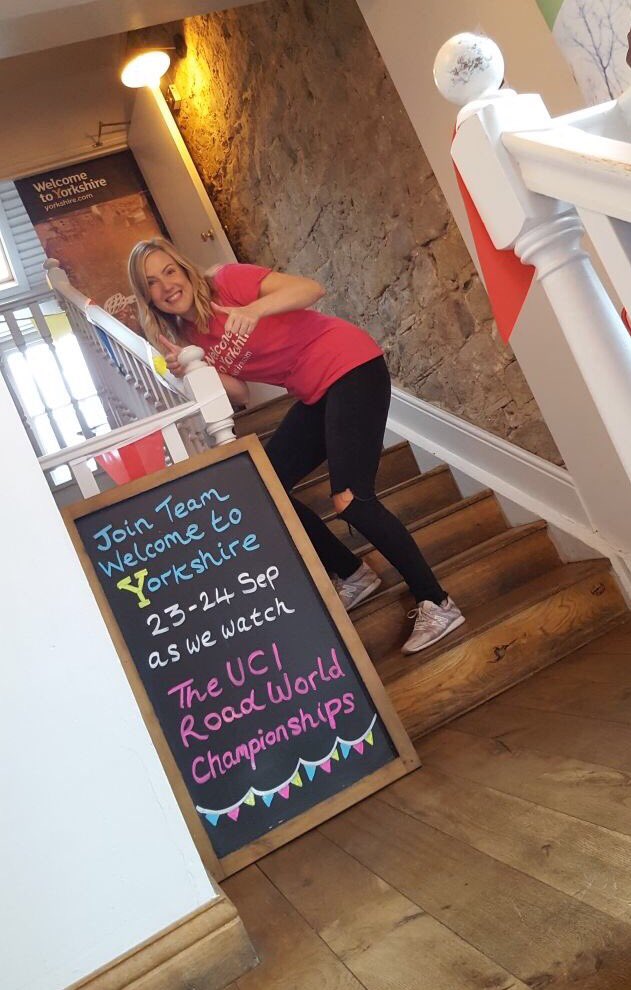 jennyjrose's tweet photo. Come join team @Welcome2Yorks today @StarlingHgte for great grub, a pint and coverage of @UCI_cycling road world championships! https://t.co/3684hA5y0Y