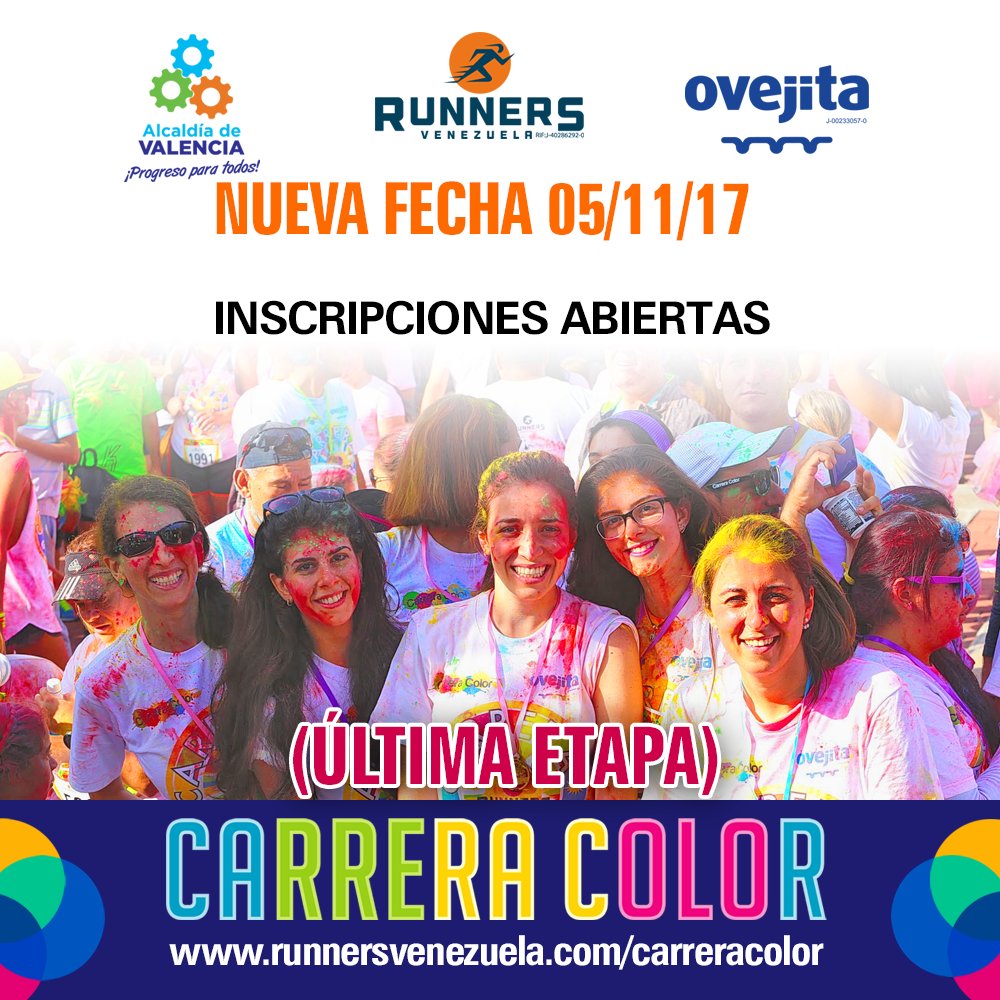 CarreraColor's tweet image. Una carrera diferente, para hacerla con amigos, familia, tu media naranja la #CarreraColorValencia. Inscripciones -&amp;gt; goo.gl/Ga5JnL