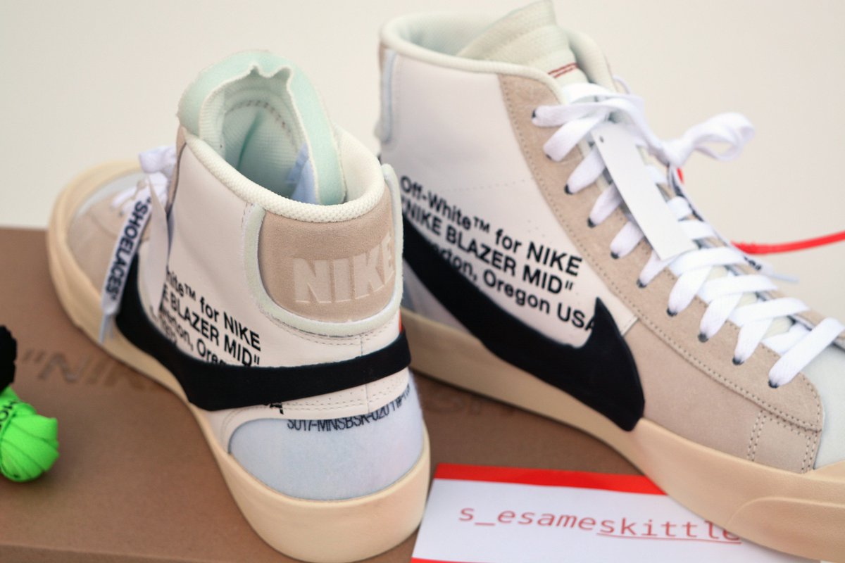 S Esameskittle Off White X Nike Blazer Mid 32 100