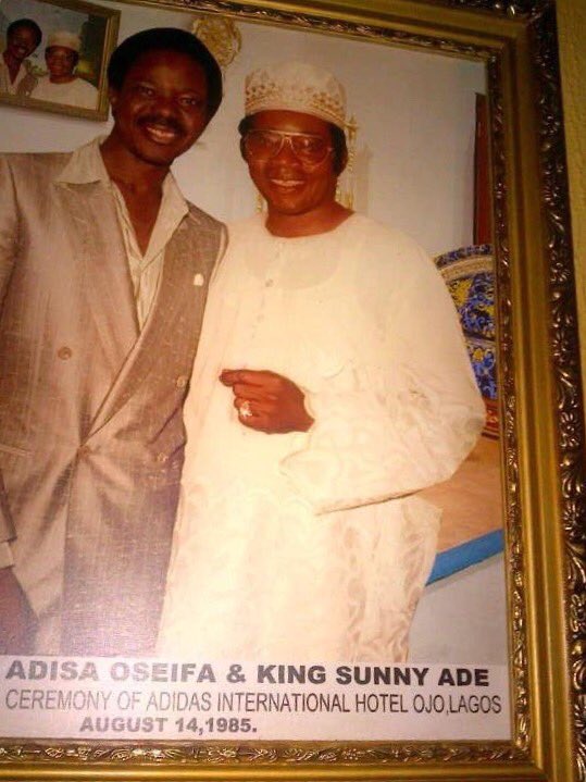 Happy birthday to my uncle the musical legend King Sunny Ade  