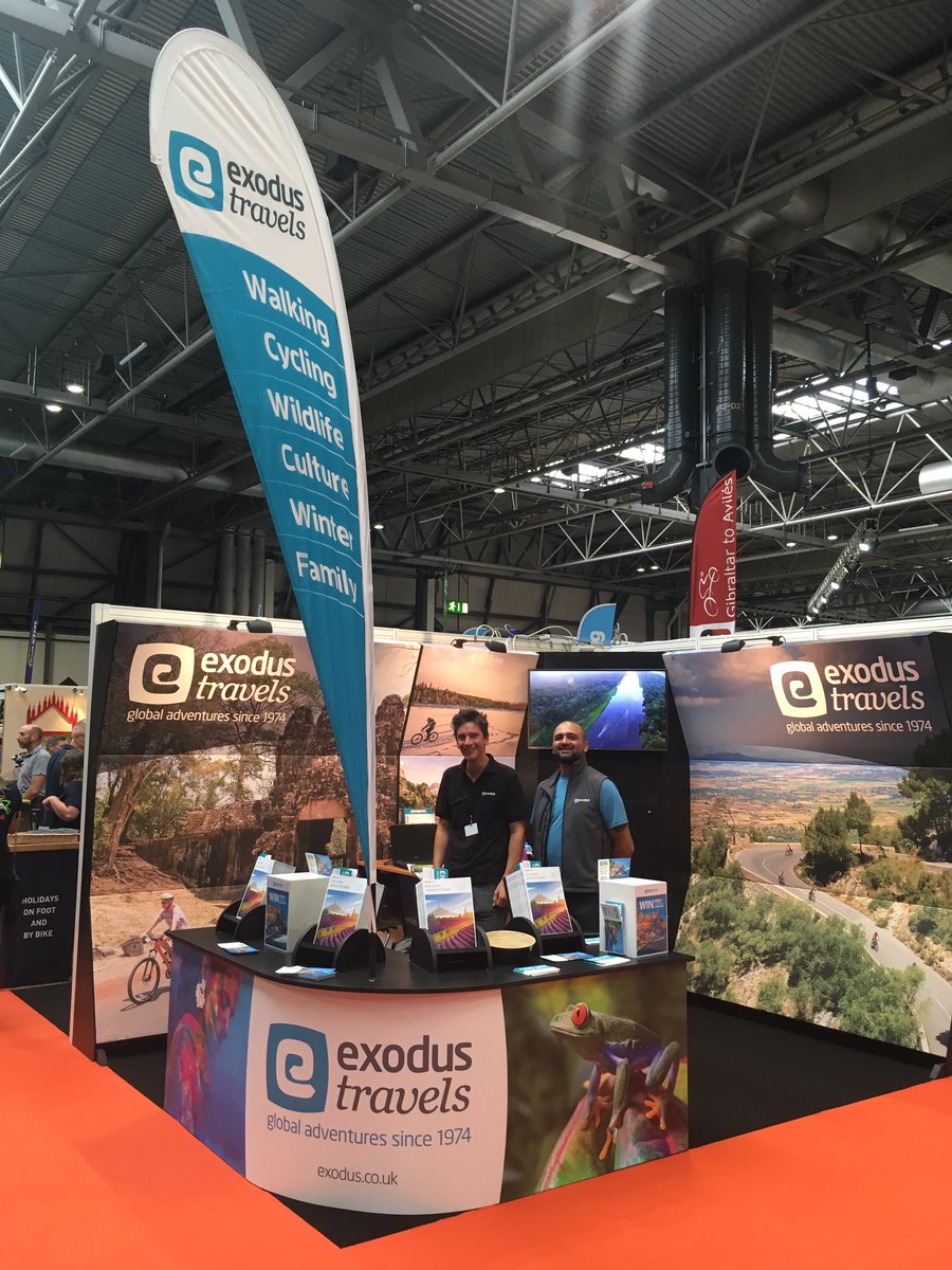 Come and see the Exodus stand at <a href="/CycleShow/">@cycleshow</a> and pick up on of our new brochures!! #cycleholidays