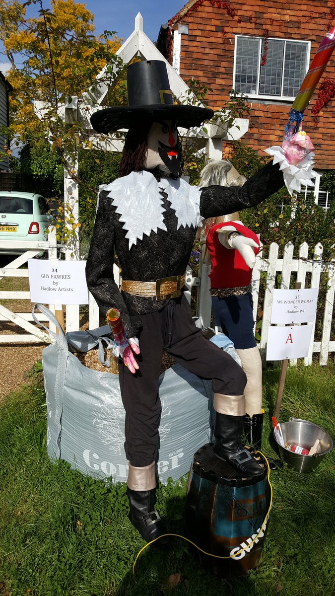 Hadlow_Heart's tweet photo. #Hadlow #scarecrowtrail Today! 12-4pm Find your favourite! @HadlowParish @Hadlow_College @HadlowAmDram @HadlowManor @hadlowcc @HadlowGifts https://t.co/Xww8DgeiaW