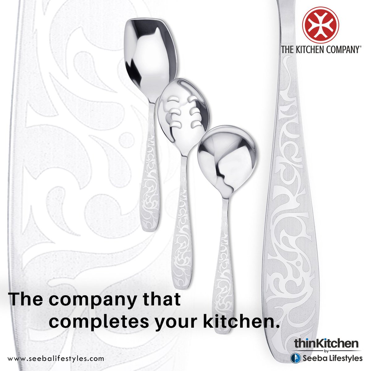thinKitchen's tweet photo. The entwining vine design makes this beautiful serving spoon set go well with every kitchen assemblage. #thinKitchen #TheKitchenCompany https://t.co/vxatgJkuMl