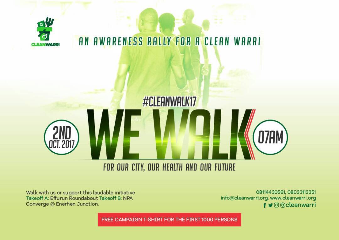 EaglesNestDecor's tweet photo. I Love a #CleanWarri, Walk with Me to make it Cleaner, Better & Healthier.
#CleanWalk
#walkwithus, 7:00AM this 02nd of Oct,2017
#CleanWalk17 https://t.co/sHKNScg8LL
