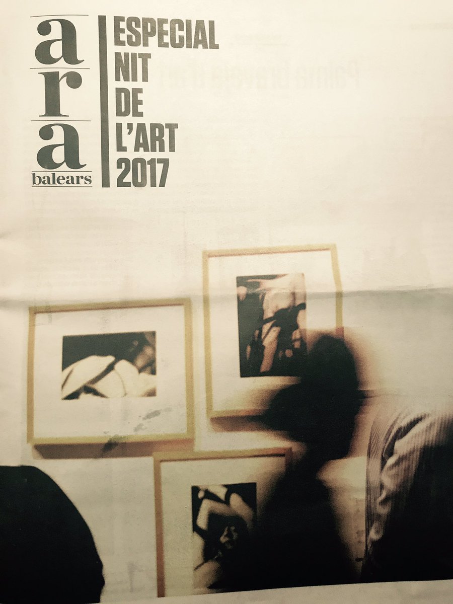 georginasas's tweet photo. Què opinen artistes i comissaris sobre la Nit de l'Art? Avui al suplement especial de @ARAbalears @diariARA #Cultura #opinió https://t.co/azap8mqM3n