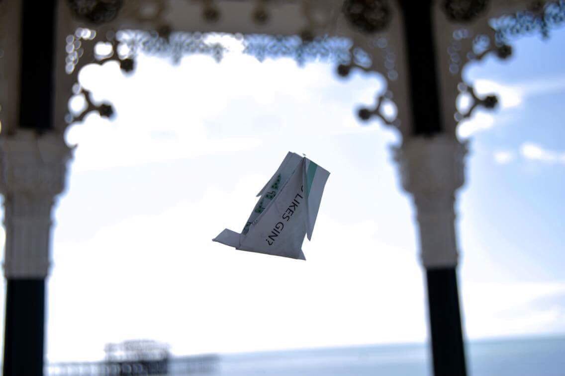 BrightonGin's tweet photo. How do you make a band stand? ... Take their chairs away! #ScoreAGull #FirstClue https://t.co/3N662dFkNN