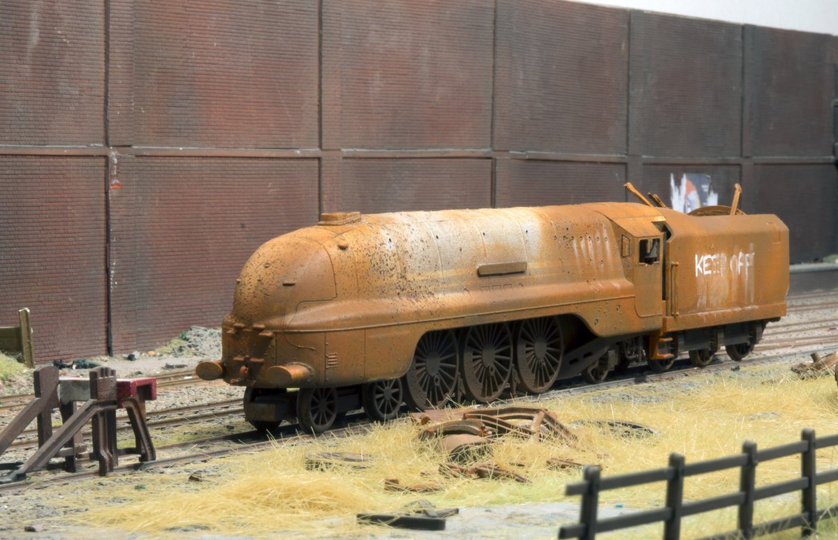 Halden Yard OO gauge #scrapyardloco Jubilee/Duchess #loco for sale, heavily rusted and weathered halden-yard.co.uk  #rustyrailyard