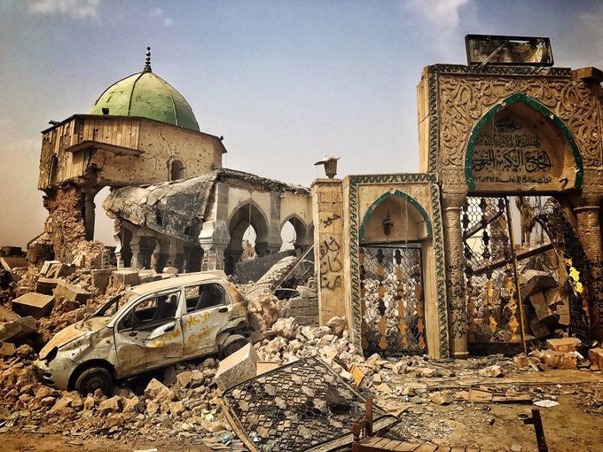 Visiting UNESCO, Iraqi President pleads for reconstruction of Mosul DKZIC1DWsAAZUU-?format=jpg&name=small