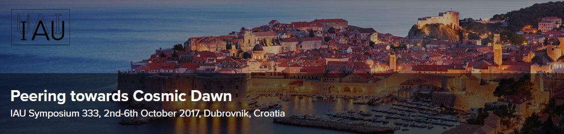 IAU_org's tweet photo. #IAUS333 Peering towards Cosmic Dawn, 2-6 October 2017, Dubrovnik, Croatia. https://t.co/8JqGO6aEiw https://t.co/iPc8ruQNjW