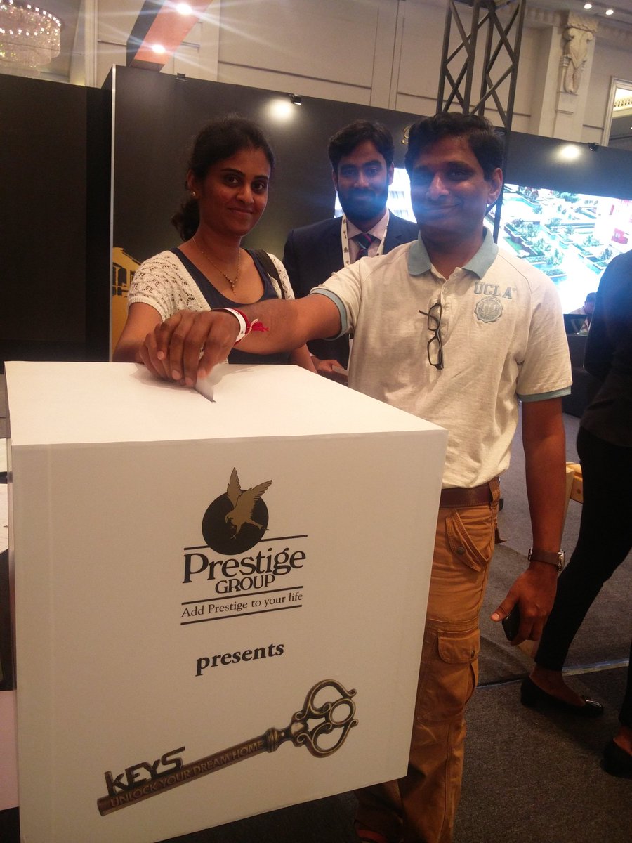 prestigegroup's tweet photo. Happy to have spot bookings on the #Day1 at #Prestige mega event #Keys2017 @ITCHotels , #Bengaluru, visit us now and book your #DreamHome. https://t.co/gtbKobq9PV
