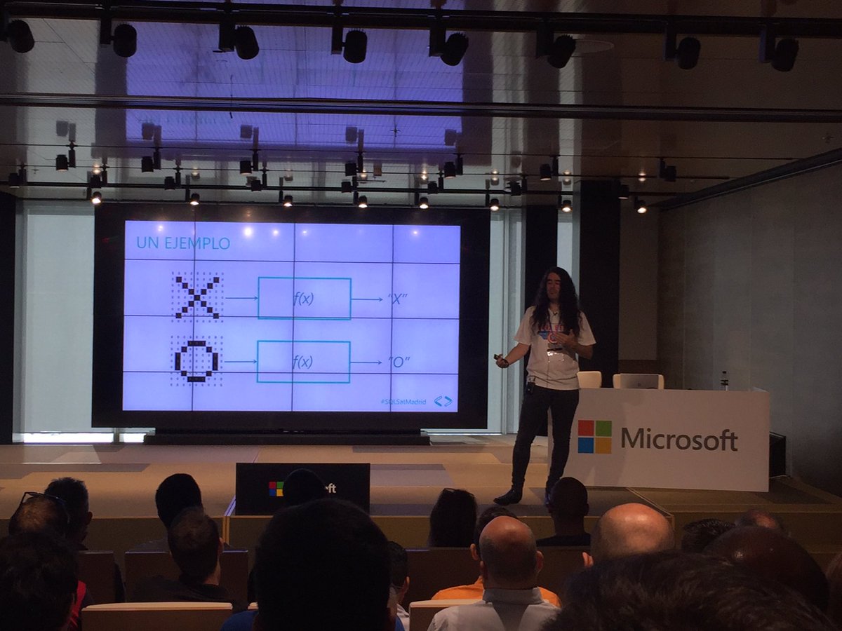 ambynet's tweet image. Disfrutando de la sesión @PabloDoval #DeepLearning #DeepModels #MachineLearning. Auditorio repleto!!! #SQLSatMadrid @sqlpass_es