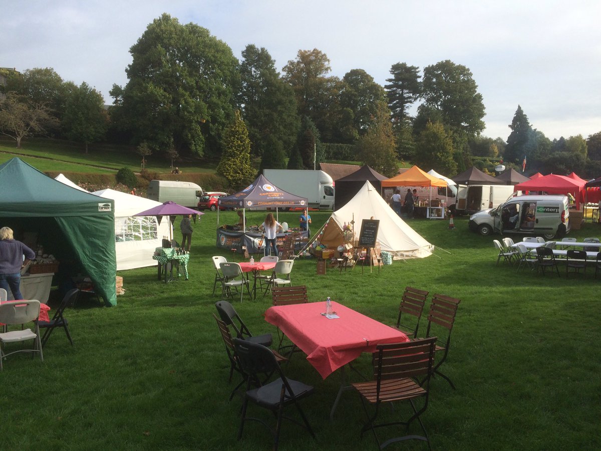 All set up for the Food and Drinks Festival in Tunbridge Wells #rtwfoodmonth