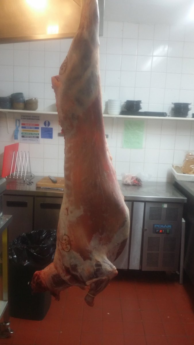Tomorrow's roast slow braised Portland Hogget courtesy of Lower Brimley Coombe Farm #sundayroast #localproduce #pubfood #Portlandhogget