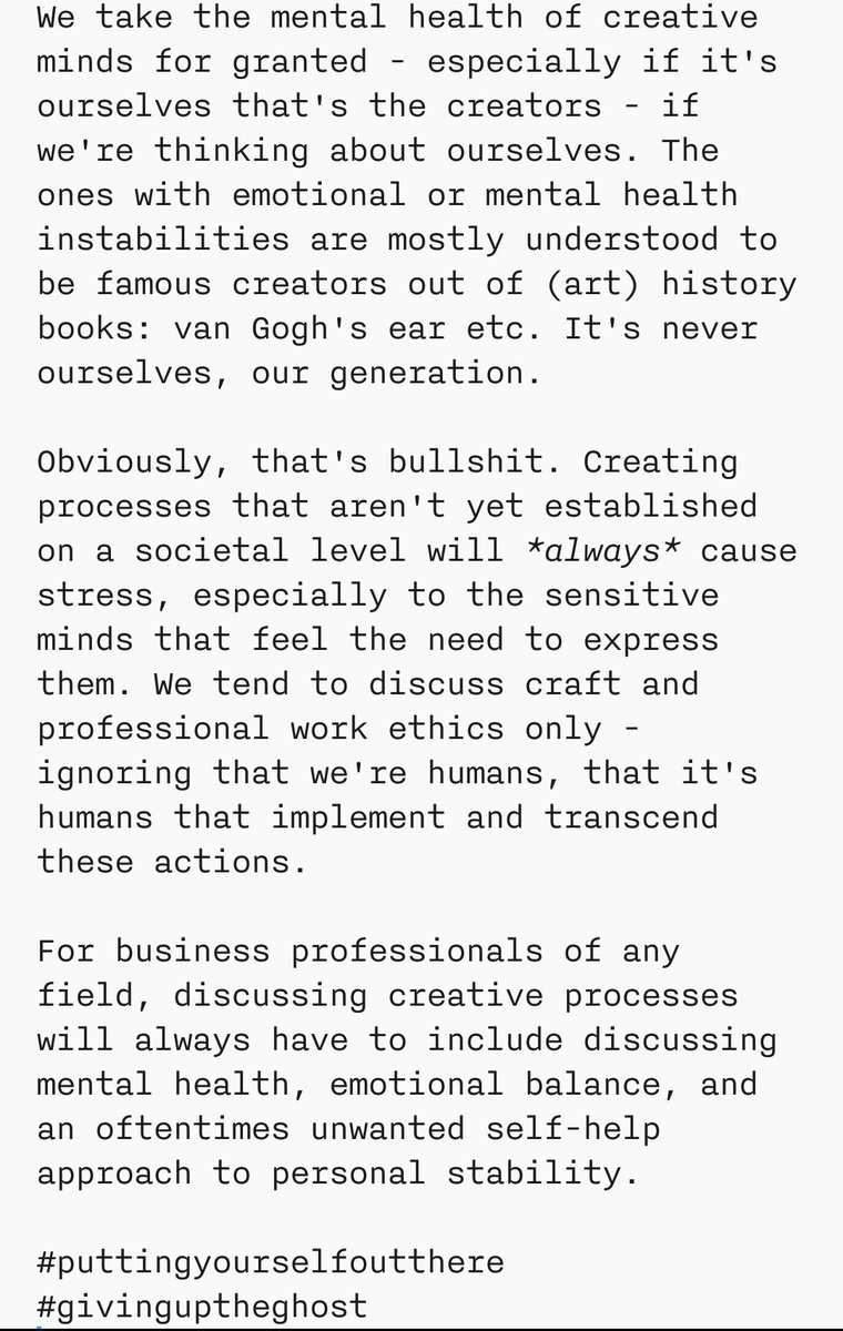 on_doubt's tweet image. Discussing emotional balance/mental health is rare, with business professionals. It&apos;s essential though! #ondoubt #creativeprocesses