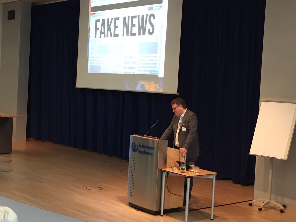 simone_menne's tweet photo. Forget about #FakeNews: the real challenge of journalism is the #IoT. Very inspiring keynote, @themaastrix #EWMD2017 https://t.co/xZE8VoWqG4