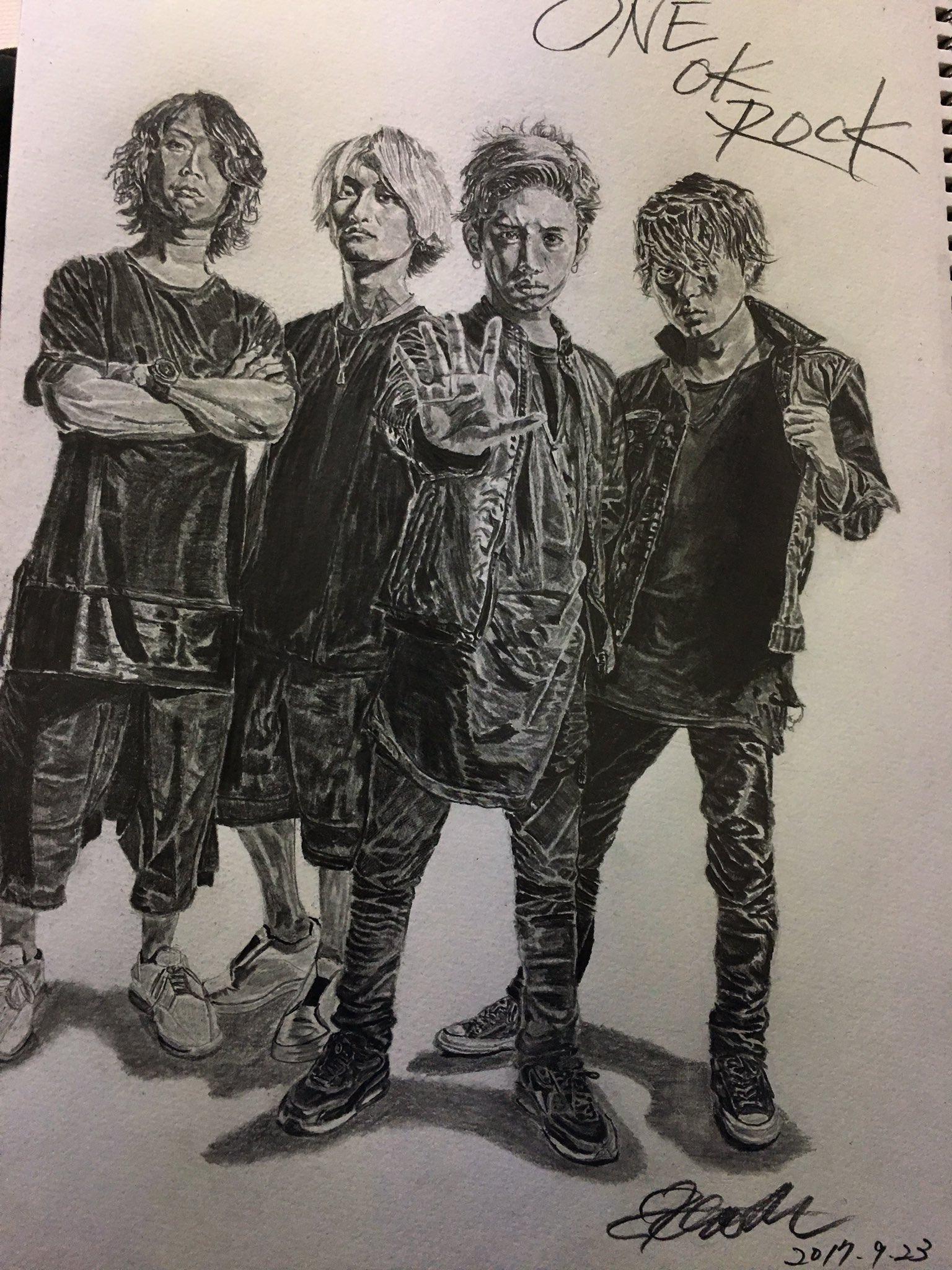Yudai One Ok Rock Pencil Drawing Oneokrock ワンオク ワンオクイラスト部 Oneokrock Oorerさんrt Oorerさんと繋がりたい ワンオクロック Taka Tomoya Toru Ryota T Co Kqz7cw57on Twitter