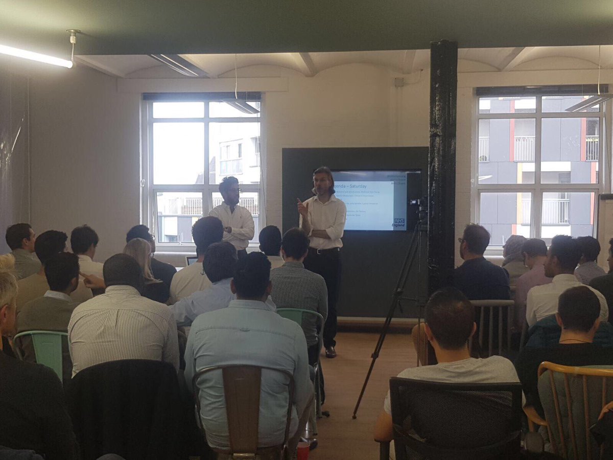 HealthMakeSpace's tweet image. . @FaheemOA &amp;amp; @DrTonyYoung @Ldn_ICHP launch a first for NHS doctors 'innovation points' as part of CPD #clinent