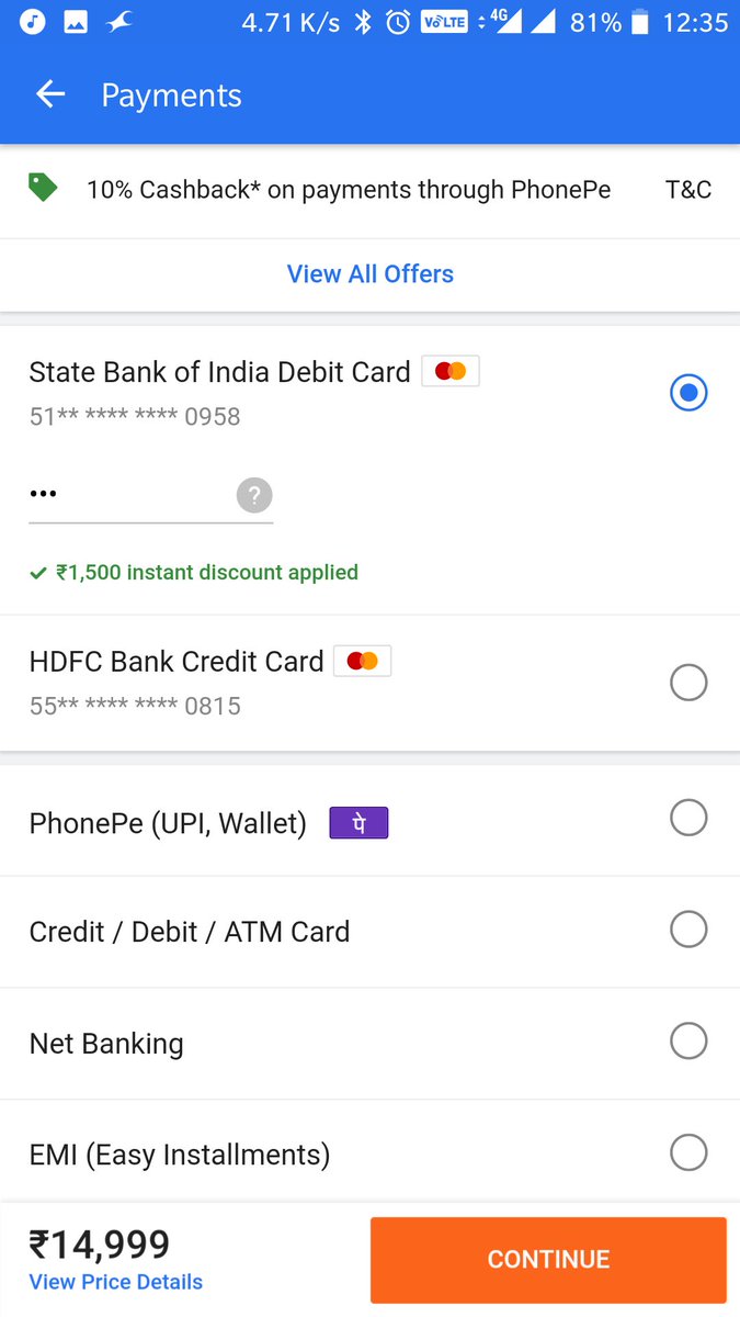 AbhayBanthia's tweet image. @Flipkart  nobody is going to pay for your bad gateway. #poorapp #service😈👿
