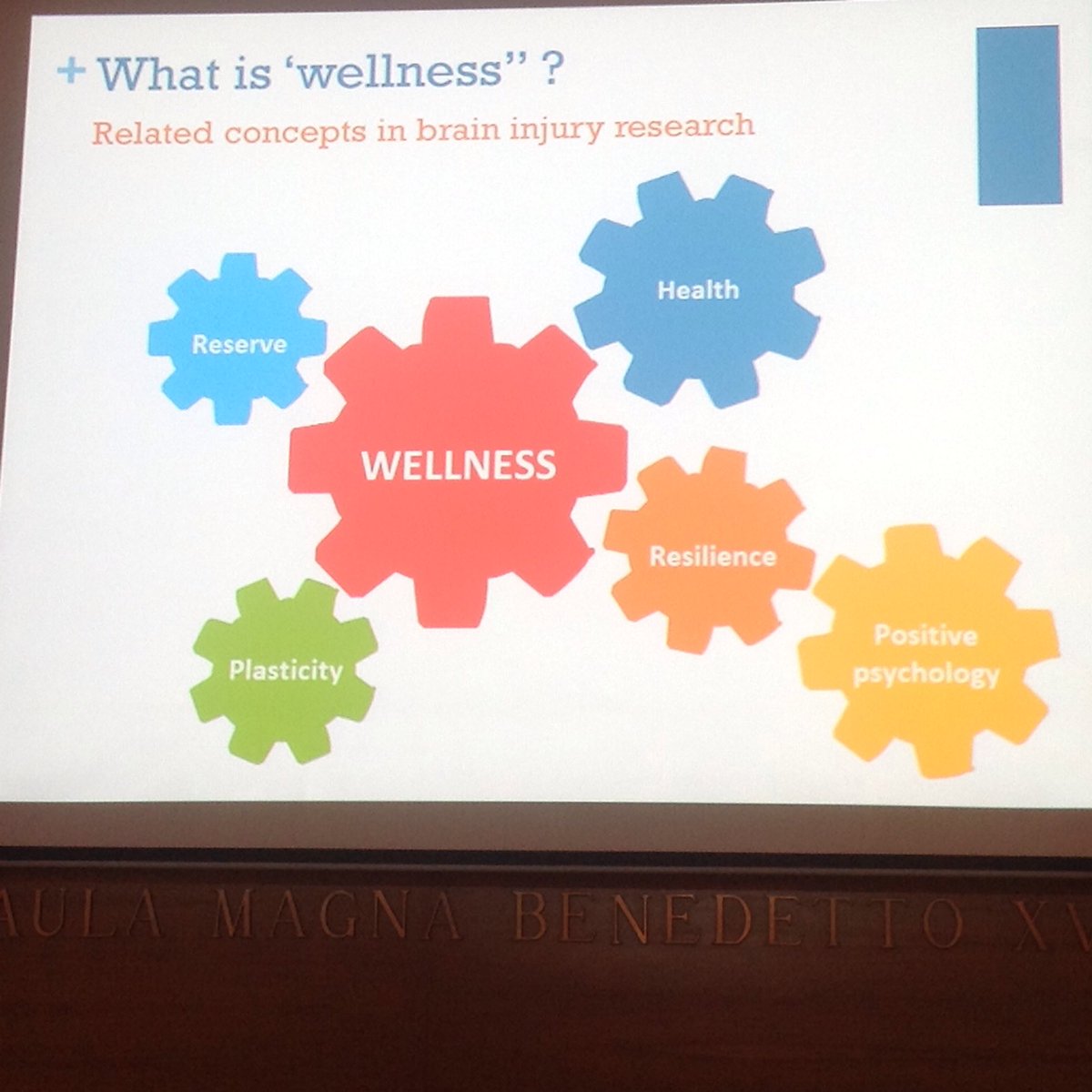 GemEKelly's tweet photo. Miriam Beaucamp: increasing wellness and positive outcomes after Paed ABI is better than focusing on reducing negative impacts #IPBIS2017 https://t.co/bRfRG7A3m1