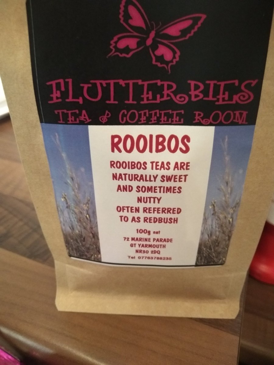 flutterbiesgy's tweet image. New Speciality teas in!! Winter Tea and Rooibos Tea to have in or purchase a bag to take home 😀
