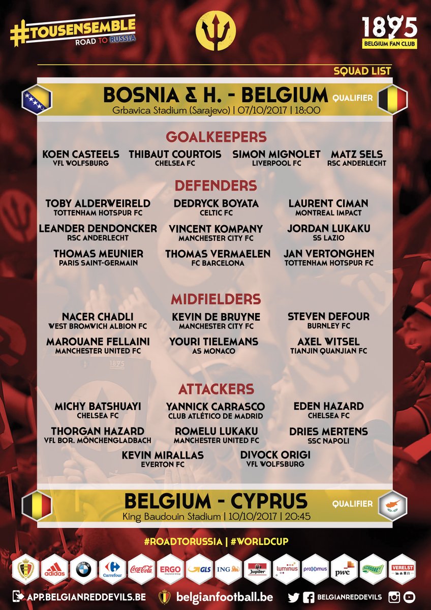 Marc_Wilmots's tweet photo. Moi, ce qui me choque le plus là-dedans, ce n'est pas l'absence de Radja Nainggolan, c'est la présence de Laurent Ciman. #DiablesRouges https://t.co/YxDosPDvRa