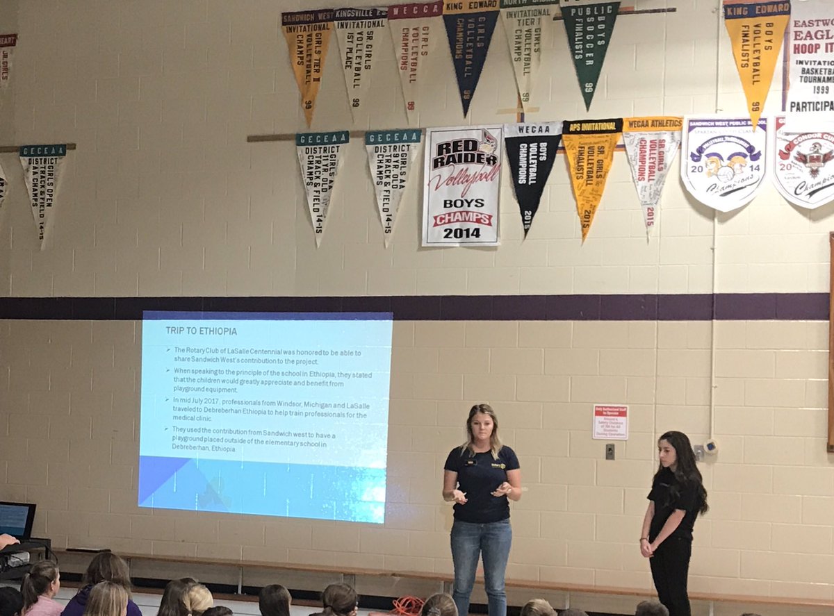 Amazing to have your former student lead an exciting presentation <a href="/RotaryLaSalle/">Rotary Club LaSalle</a>. Thanks to our SWPS Ss and teachers for their leadership