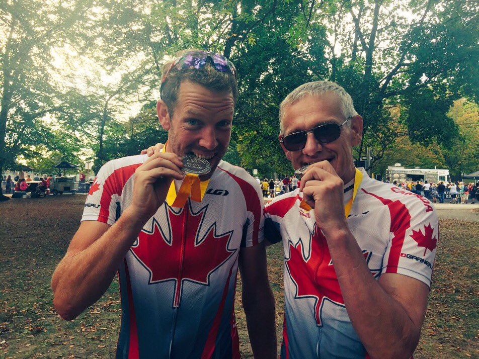 Comd_RCN's tweet photo. So proud of all the @IGTeamCanada competitors and their accomplishments at #IG2017. #RCNavy medalists @KristaSeguin &amp; @davedallin guide #IAM https://t.co/D7y2LvS9mQ